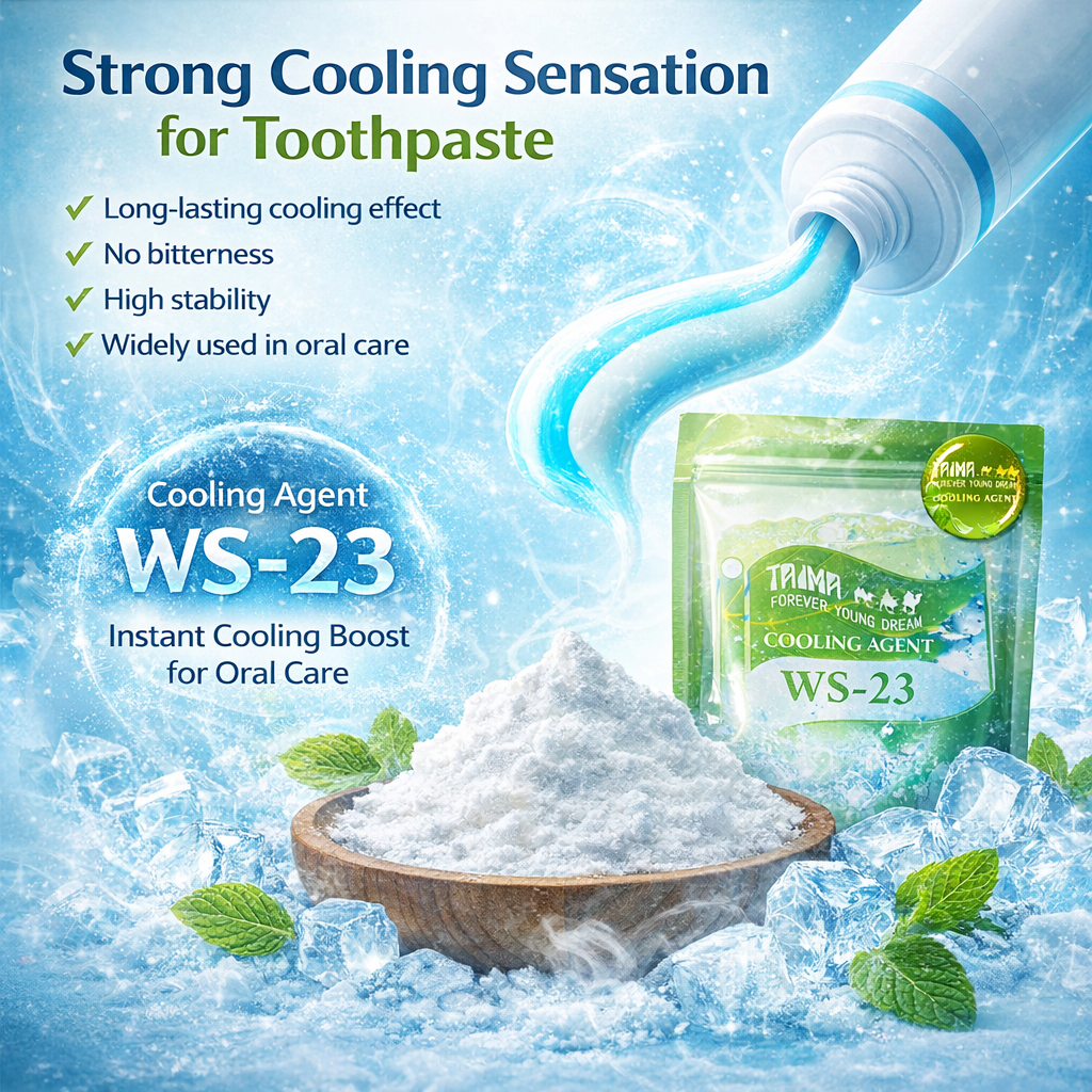 Охлаждающий агент WS-23 для зубных паст &mdash; пищевая добавка, обеспечивающая длительную свежесть